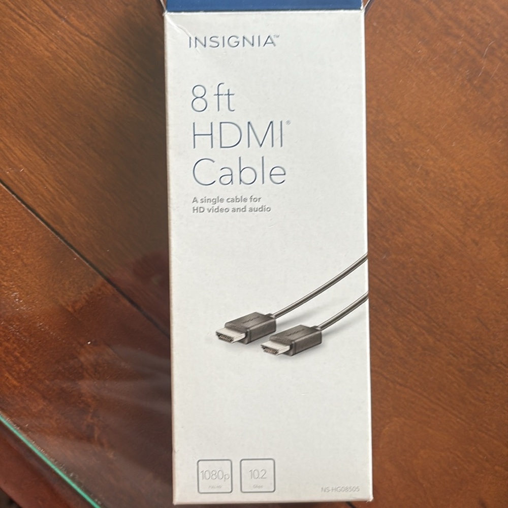 New in box Insignia 8 ft Black HDMI Cable